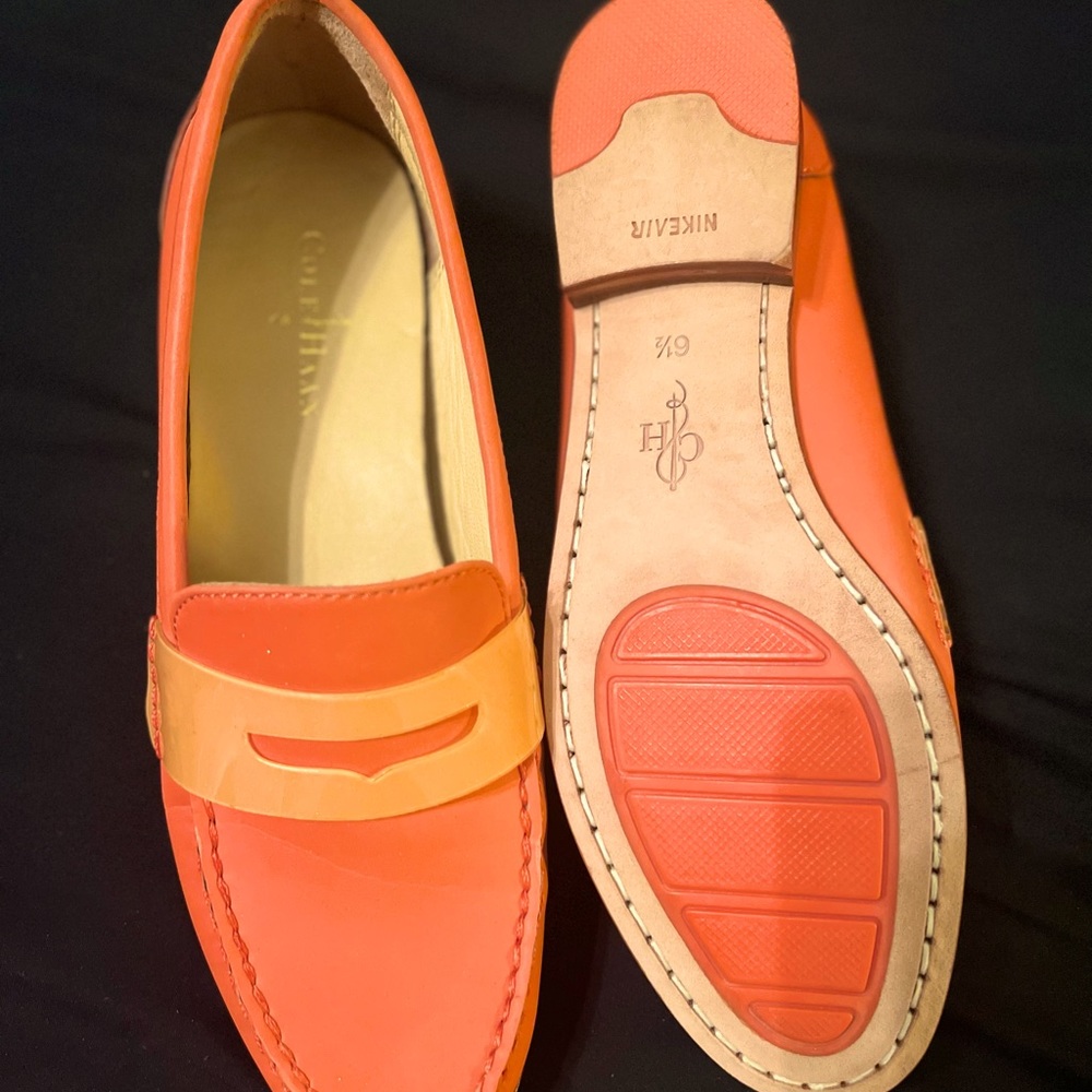 Orange Cole Hann Nike Air Penny Loafer